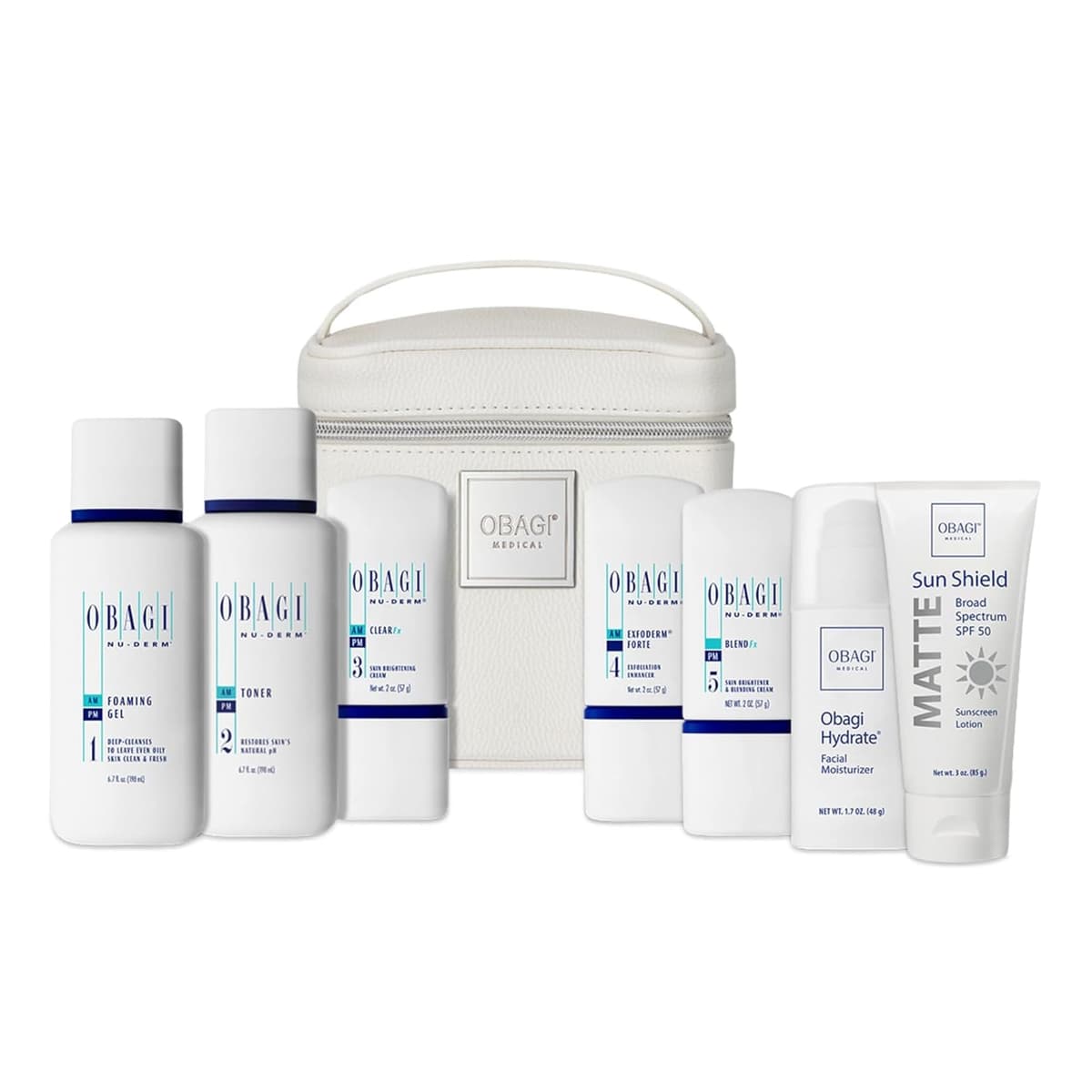 Obagi Medical Nu-Derm Fx System Normal to Oily Bundle Clarifies and brightens skin.