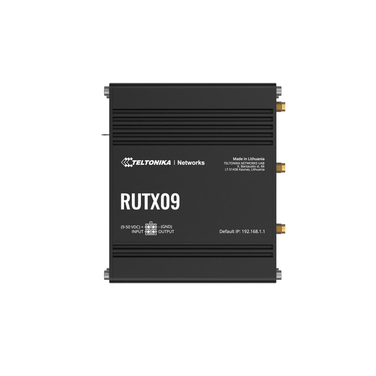 Teltonika RUTX09 Router celular LTE Cat6 con Dual-SIM y 4 puertos Gigabit NPTEL-RUTX09