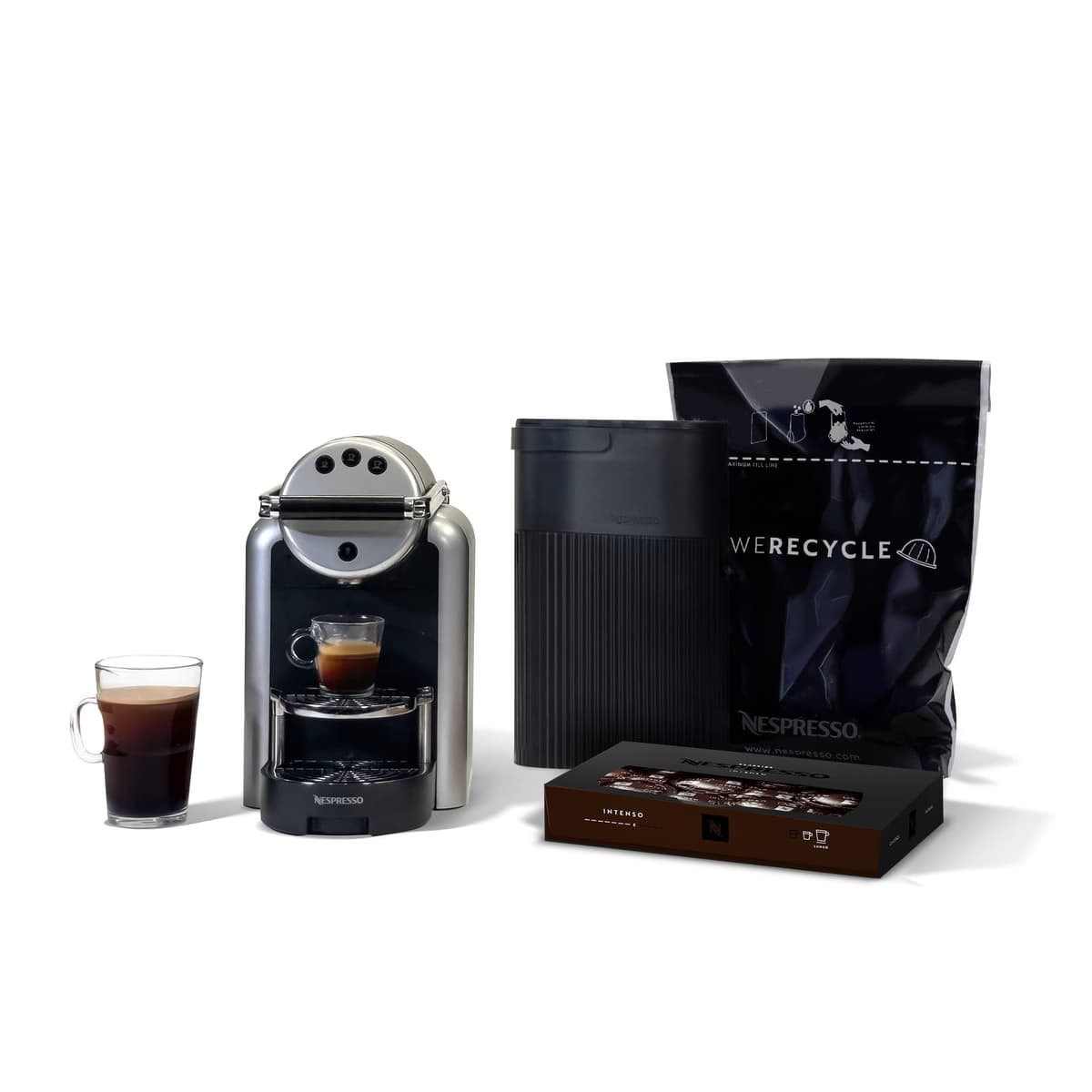 Nespresso Professional Coffee Starter Bundle para Pequeños Negocios - Zenius + Kit de Reciclaje 136127