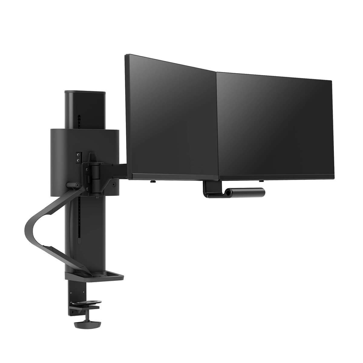 Ergotron - Brazo para Dos Monitores Trace con Soporte de Escritorio VESA - para 2 Monitores de hasta 27 Pulgadas, 1.84 a 4.88 kg Cada Uno - Negro Mate 45-631-224