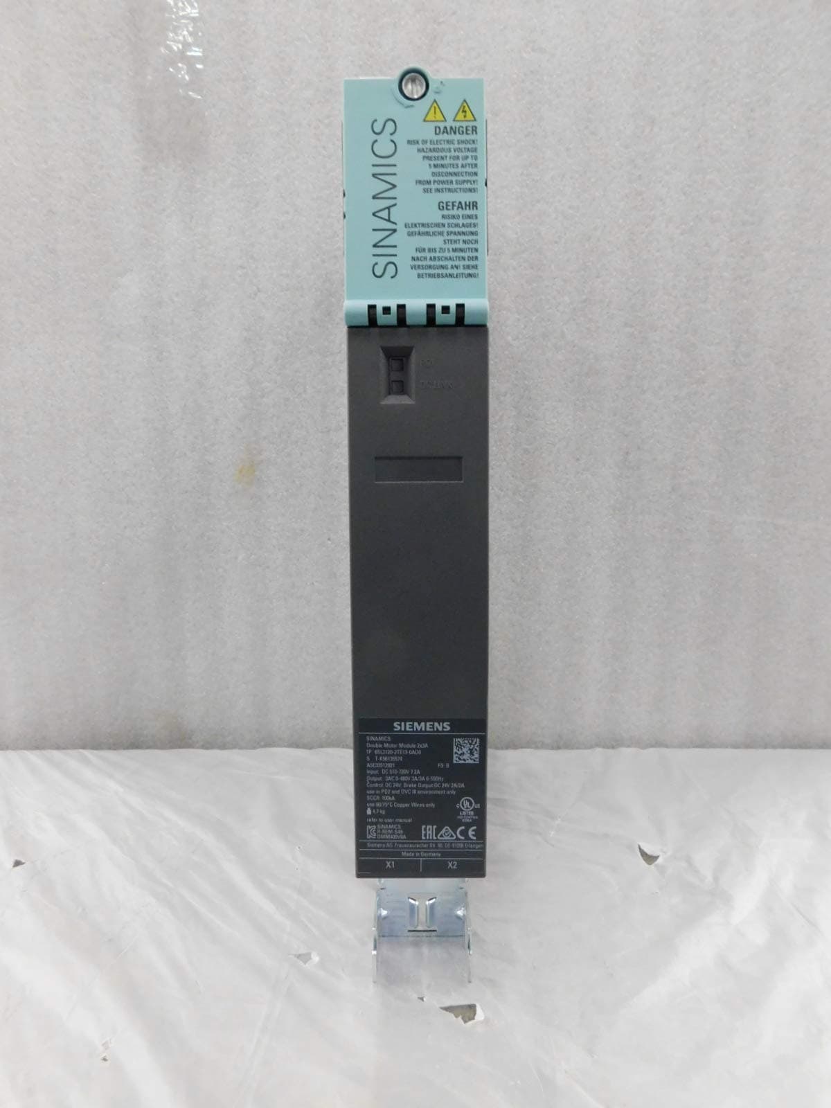 Siemens SINAMICS 6SL31202TE130AD0 Double Motor Module 400V