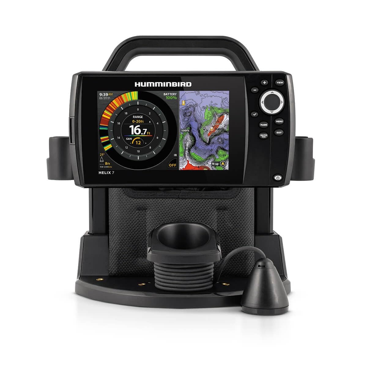 Humminbird ICE Helix 7 G4 GPS Fish Finder con sonar Chirp de espectro dual 411750-1