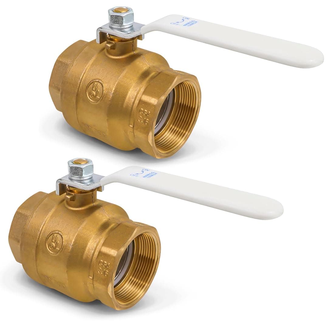 Midline Valve 832T226-NL-2 Válvula bola full port de latón 4" FIP (paquete x2)