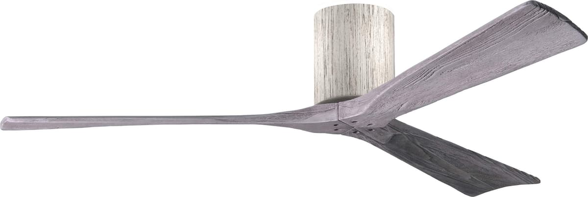 Matthews IR3H-BW-BW-60 Irene 60" ventilador de techo flush mount con control remoto y control mural, motor DC silencioso, 3 aspas de madera, Barn Wood Tone