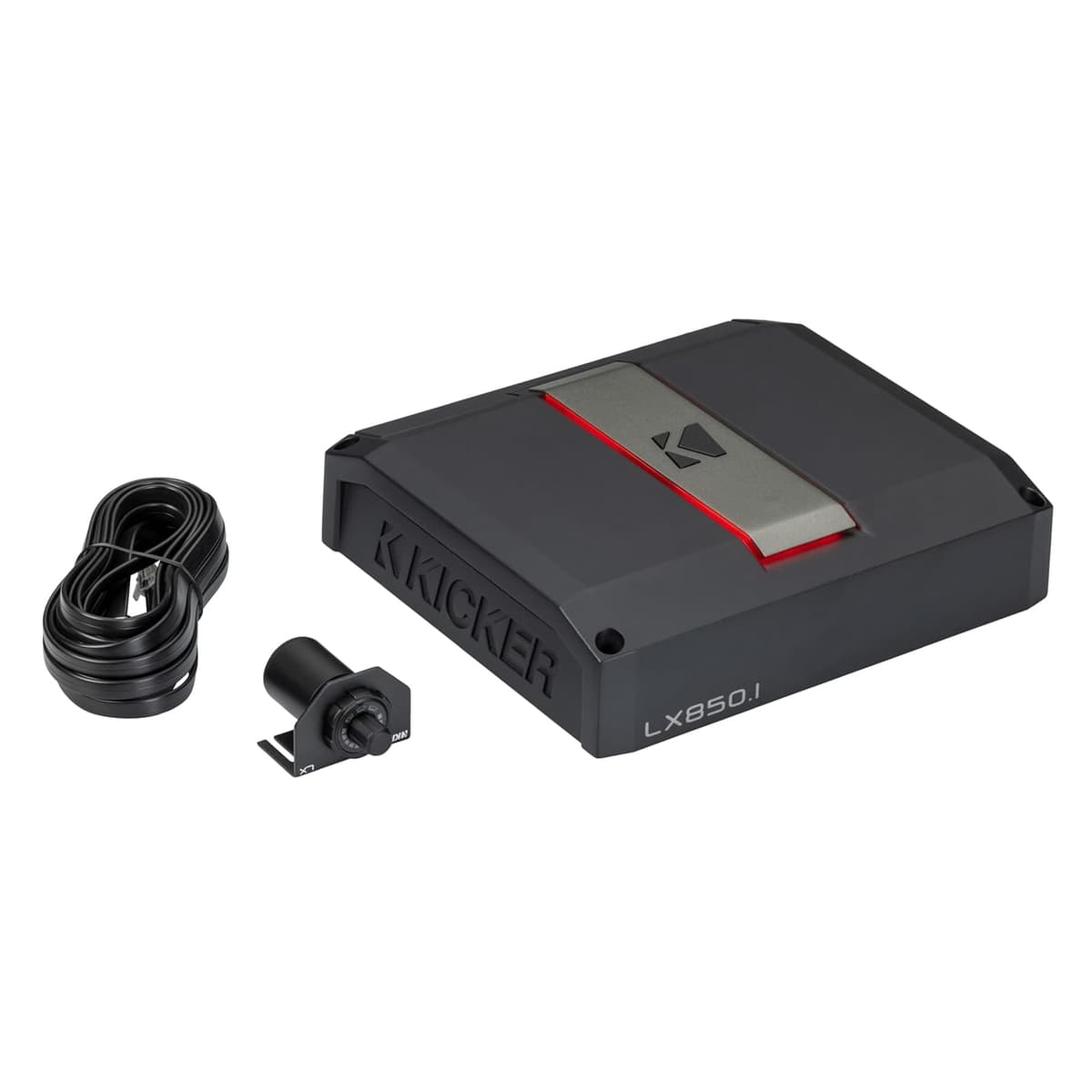 Kicker LX850.1 Amplificador mono Clase D para subwoofer de 850 W con Smart Bass (51LX8501)