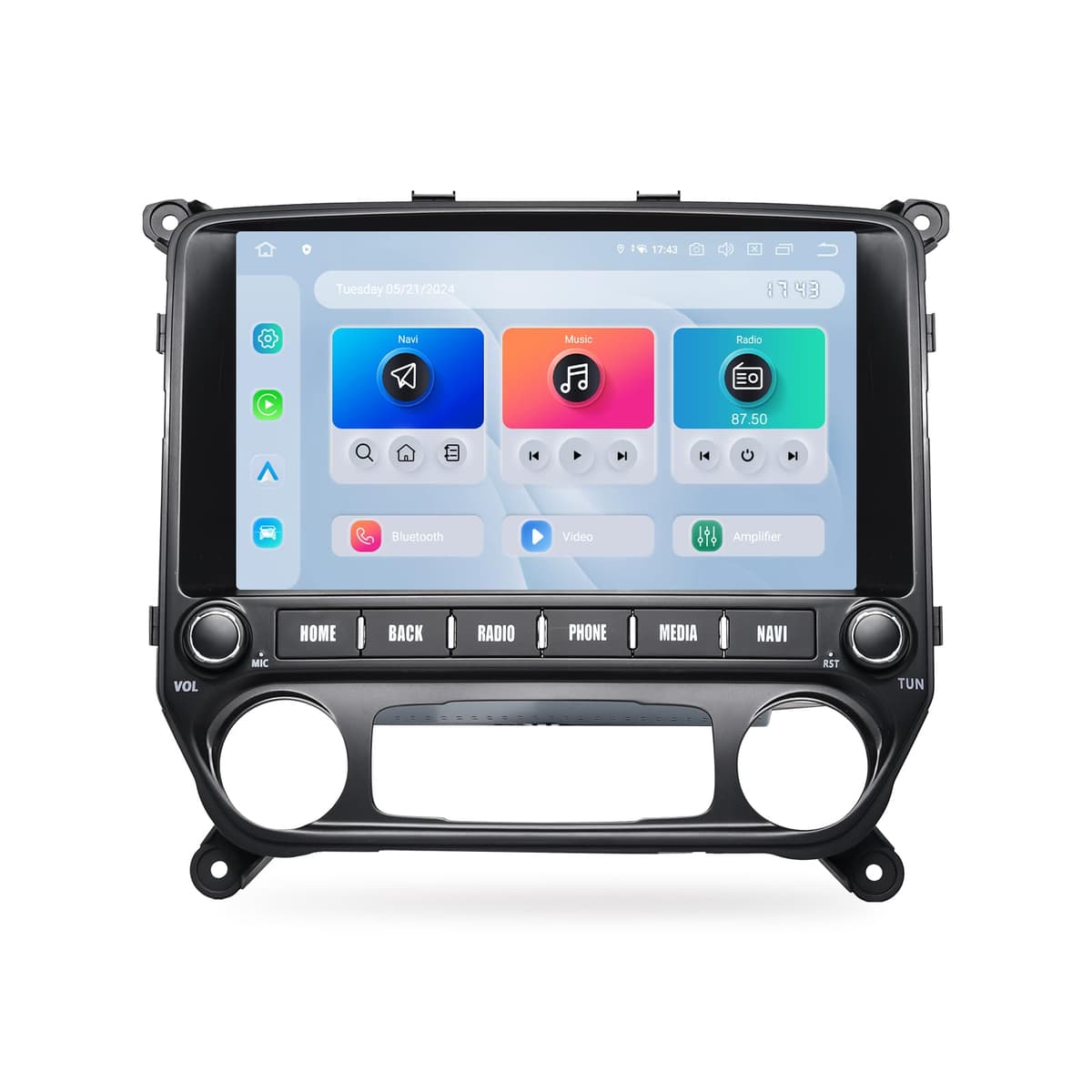Dasaita Radio Android 13 11.6" QLED para Chevrolet Silverado / GMC Sierra 2014-2019 con CarPlay inalámbrico HA2250