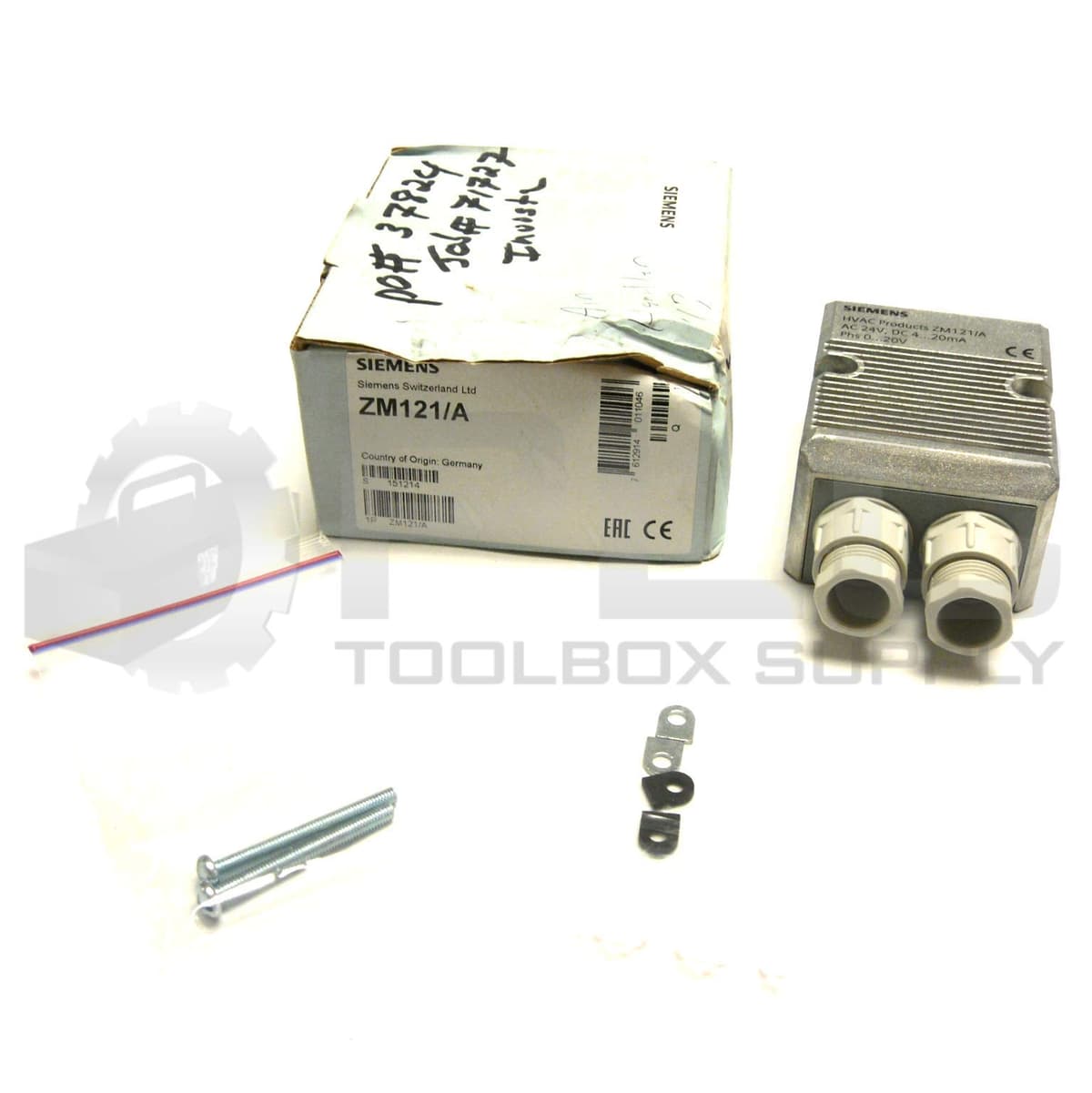 Siemens ZM121A Terminal Housing para Válvulas con Actuador Magnético ZM121/A