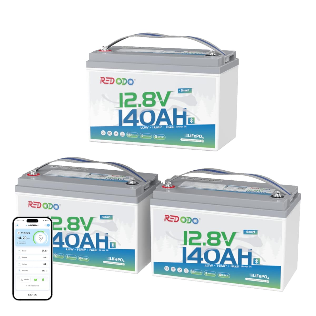 Redodo A Bluetooth 12V 140Ah group31 low temp