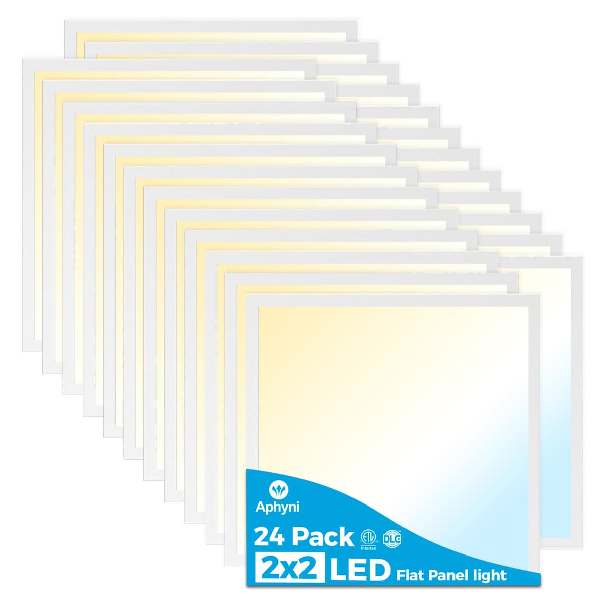 Aphyni Panel LED empotrable 2x2 40W 4400LM seleccionable 3000/4000/5000K, regulable TRIAC