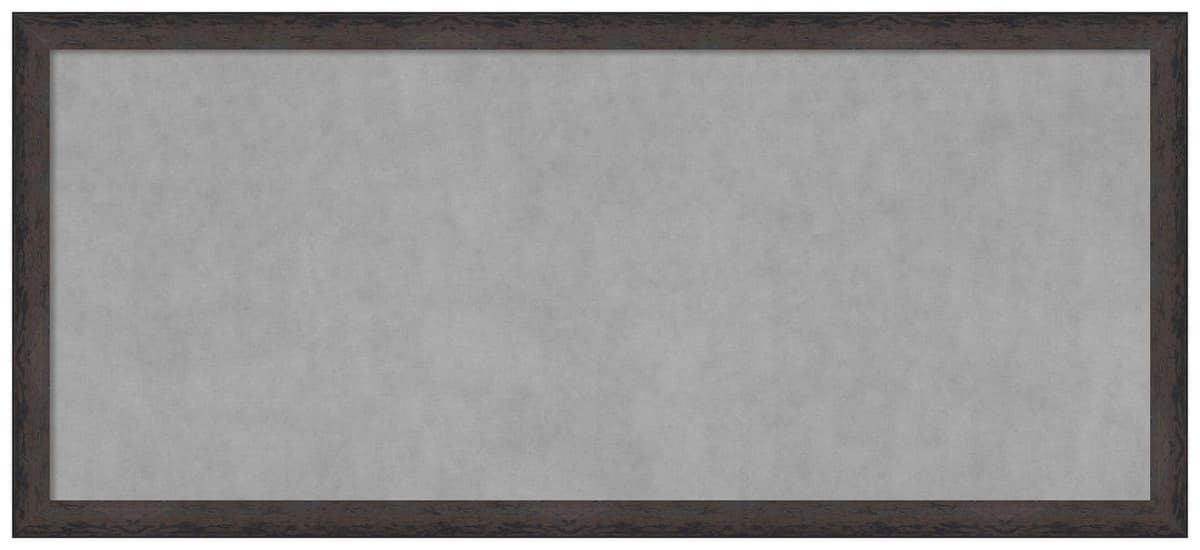 Amanti Art Pizarra magnética enmarcada Dappled Black Brown Narrow 51 x 23 pulgadas 28588291133