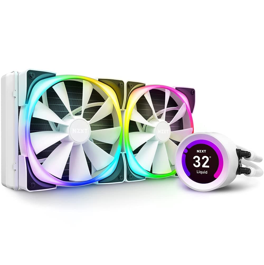 NZXT Kraken Z63 RGB Blanco - Enfriador Líquido con Pantalla LCD RL-KRZ63-RW