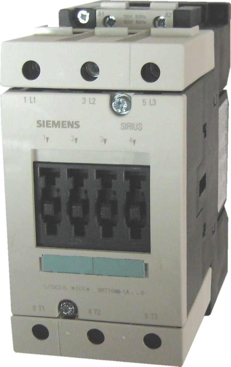 Siemens 3RT10 45-1AC20 Contactor magnético IEC, 3 polos, S3, bobina 24VAC