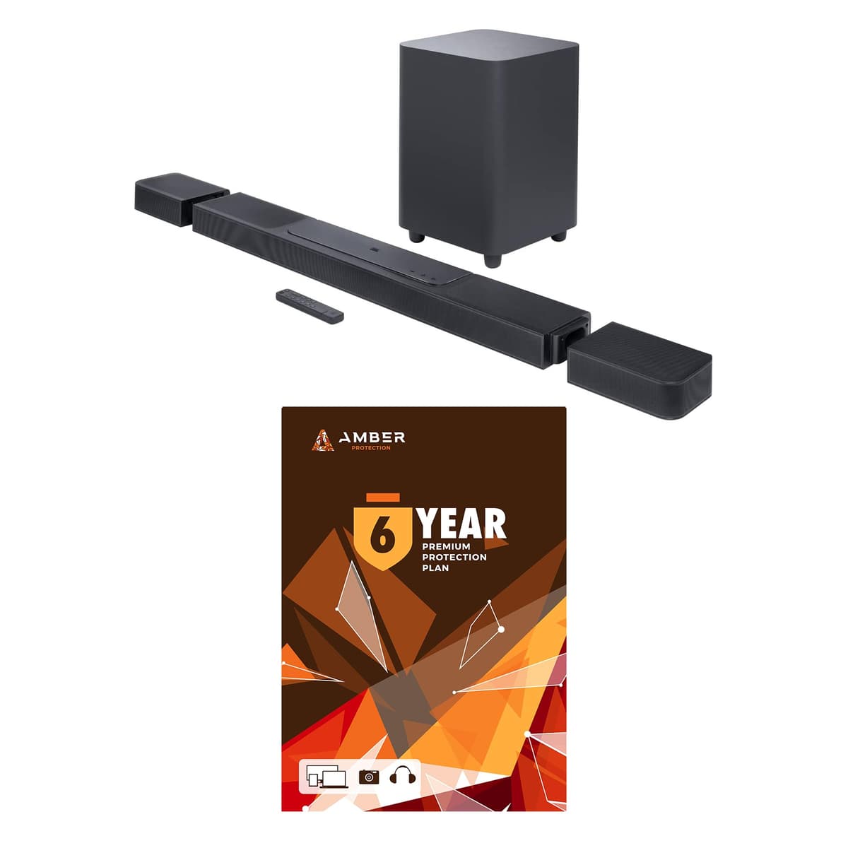 JBL BAR-1300X 11.1.4ch Soundbar con subwoofer y parlantes surround + Plan Amber 6 años (2022) BNDL_BAR1300X-WRTY-6