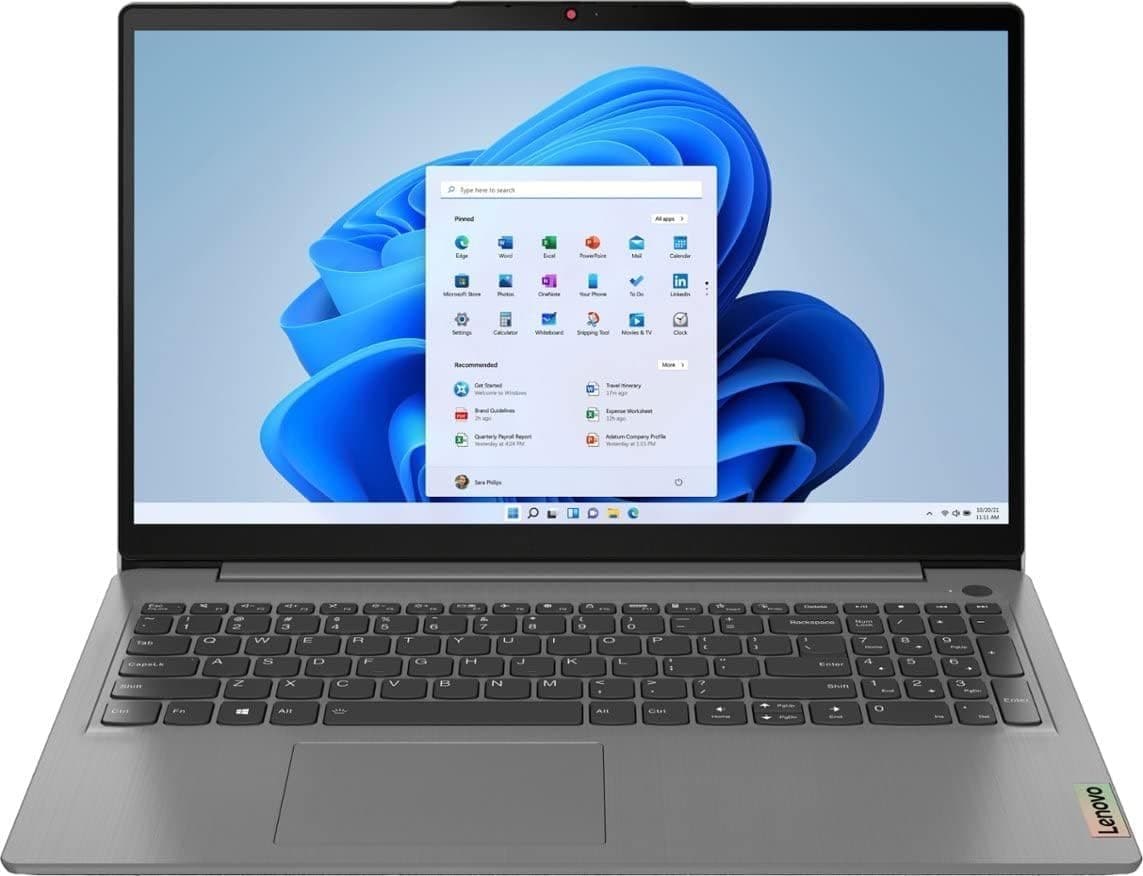 Lenovo IdeaPad 15.6" FHD con pantalla táctil, Procesador Intel Core i3 (hasta 4.1 GHz), 16 GB de RAM, 2 TB SSD, HDMI, Bluetooth 5, cámara web, USB-C, larga duración de batería, Windows 11 Home S, gris Ideapad 3i