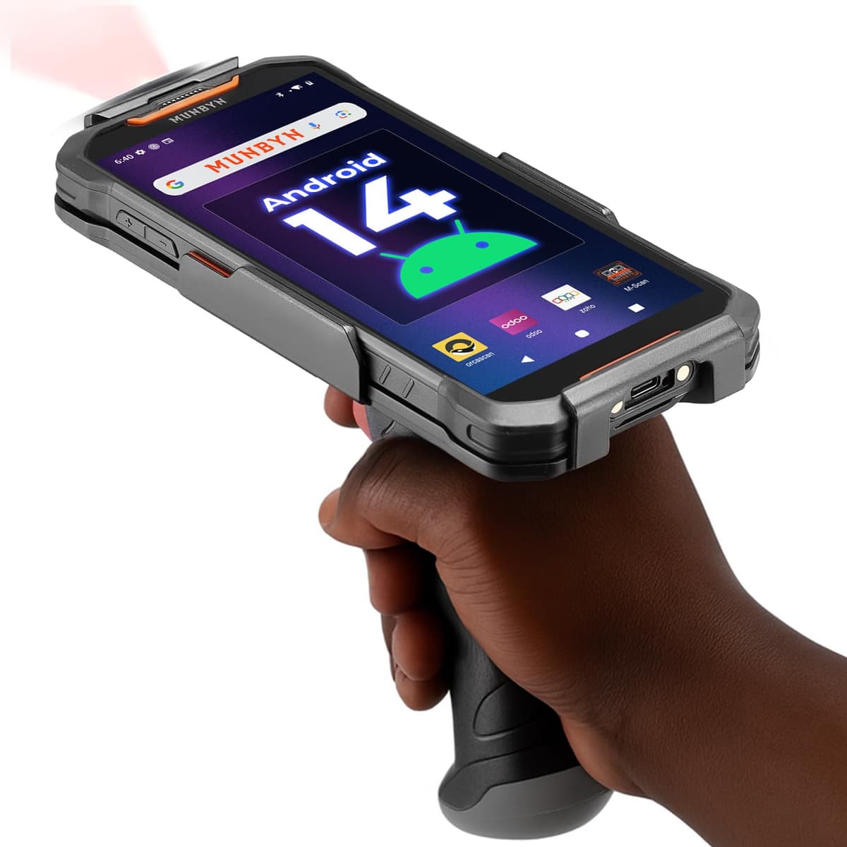 MUNBYN AceScan AS01P Escáner Android 14 6" PDA con Zebra SE4710 1D/2D/QR MU-AS01P-EU