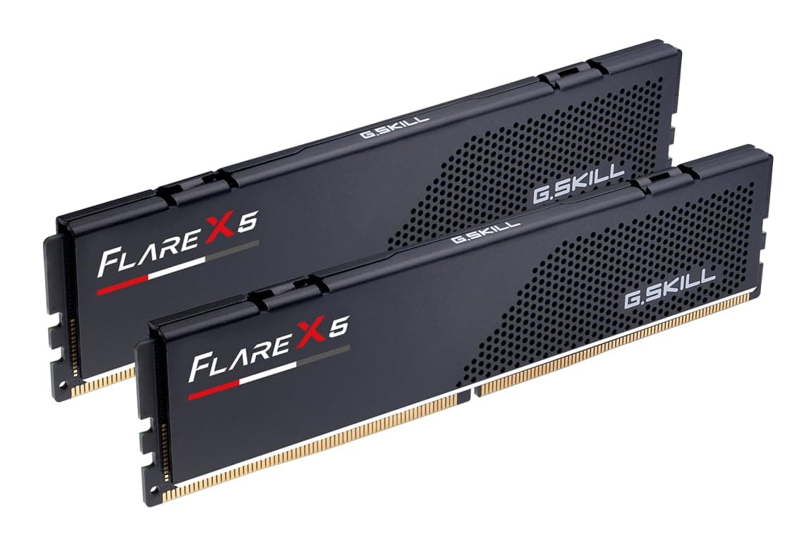 G.SKILL Flare X5 DDR5 64GB (2x32GB) 6000MT/s CL28 AMD EXPO U-DIMM - Matte Black (F5-6000J2836G32GX2-FX5)