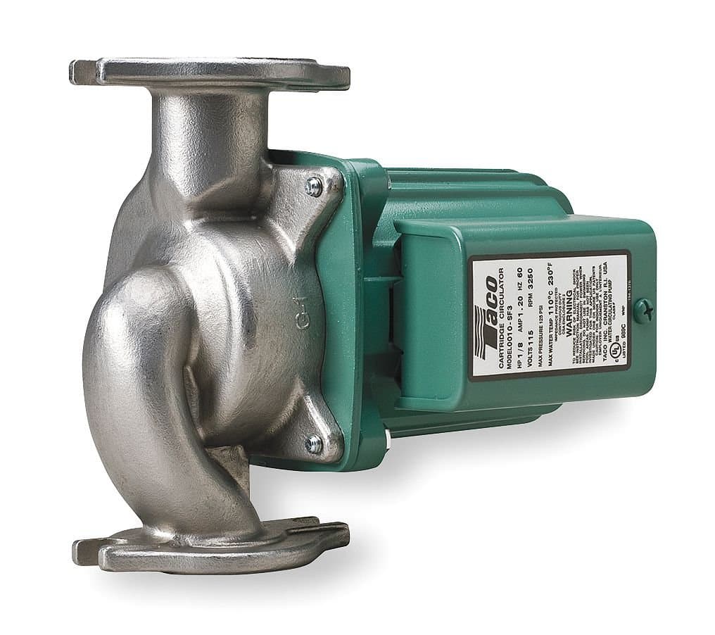 Bomba circuladora Taco 0013-SF3 de acero inoxidable, 1/6 HP, 115V