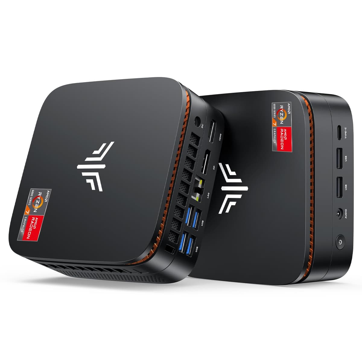 KAMRUI Mini PC para Juegos Hyper H1 11 Pro AMD Ryzen 7 6800H (8C/16H, hasta 4.7GHz) Mini PC, 32GB DDR5 4800MHz 512GB SSD, Computadora de Escritorio Mini Radeon 680M Triple Pantalla 4K/2.5G LAN/WiFi6/BT5.2 E3B