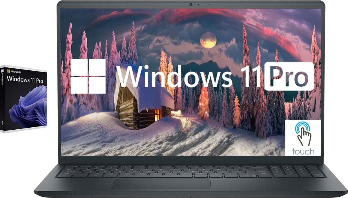 Laptop Dell Inspiron con pantalla táctil de 15.6", para negocios y estudiantes, Windows 11 Pro, 32 GB RAM, 1 TB SSD, procesador Intel i5-1155G7, pantalla Full HD IPS, teclado numérico, HDMI, color negro carbón dell inspiron 15