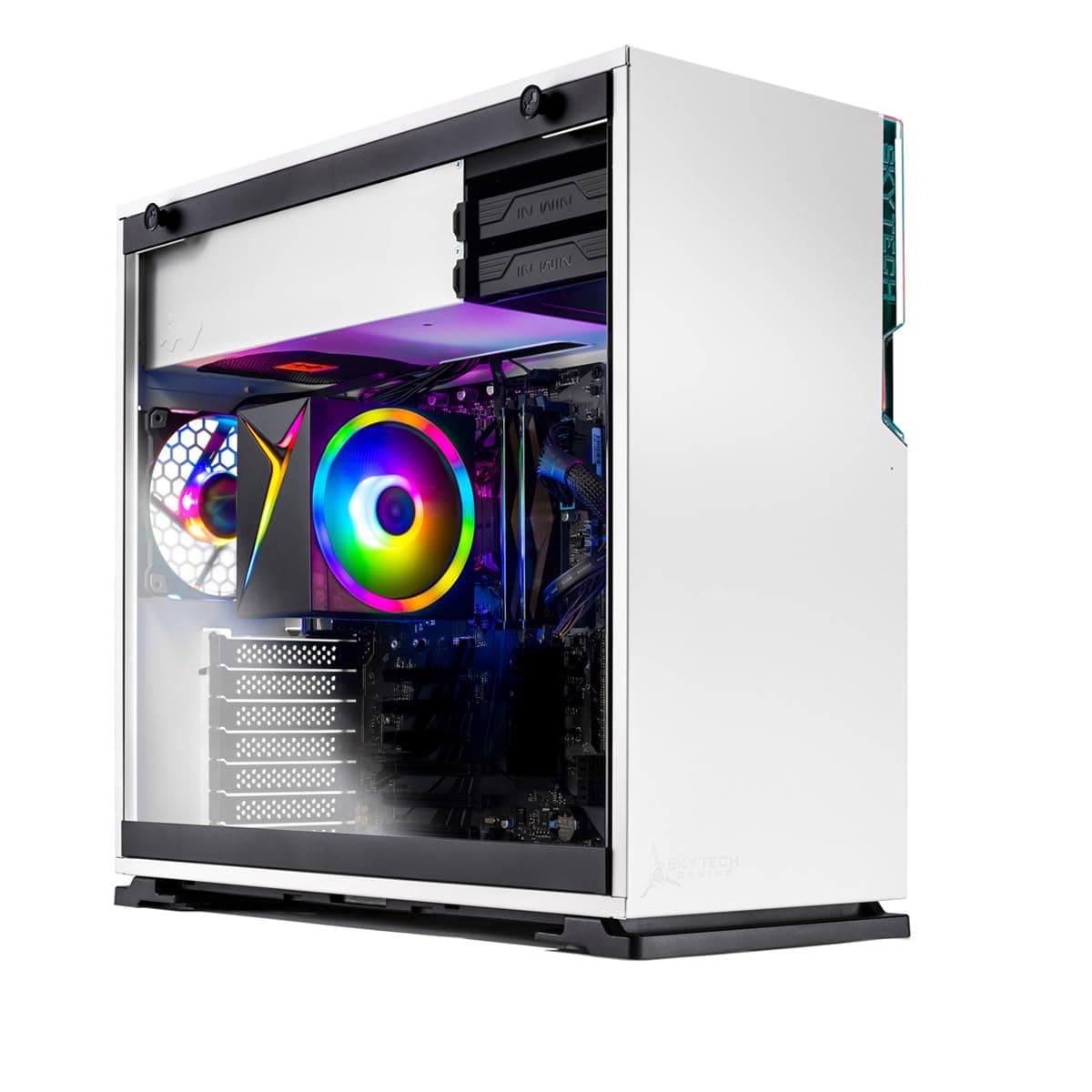 Skytech Gaming Shiva PC Gamer, AMD Ryzen 5 5600GT 3.6GHz, 500GB NVMe SSD, 16GB RAM DDR4 3200, Fuente 650W Gold, Wi-Fi, Windows 11, Desktop ST-SHIVA-2458-W-AM