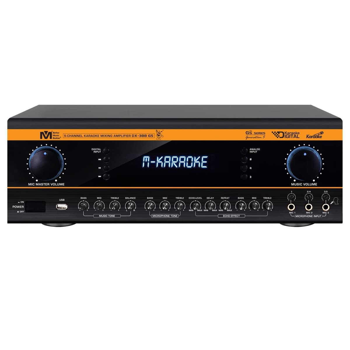 Better Music Builder DX-388 G5 Amplificador mezclador profesional 1400W