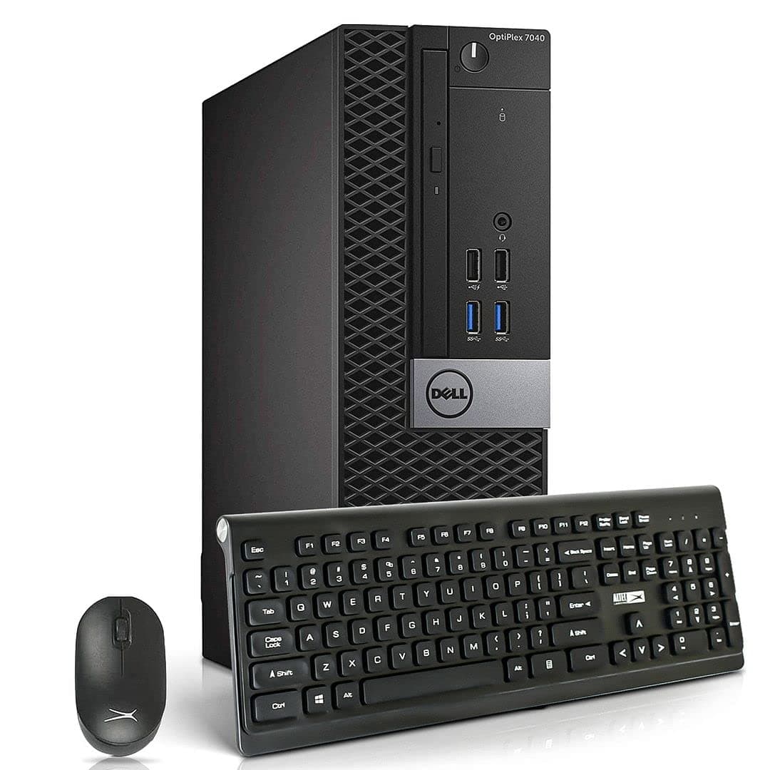 Dell OptiPlex 7040 Computadora de Escritorio PC, i7-6700 3.4GHz, 32GB RAM DDR4, Nuevo SSD M.2 NVMe 1TB, WiFi 6E integrado AX210 Bluetooth 5.2, Computadora Reacondicionada HDMI, Soporte para Doble Monitor, Windows 10 Pro (Renovada)