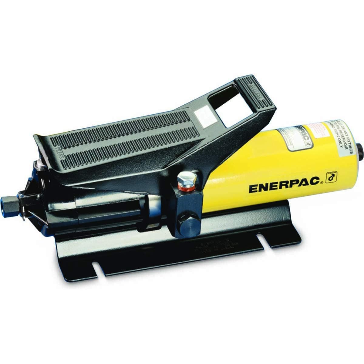 Bomba Hidráulica Neumática Enerpac PA-133 con 10,000 Libras por Pulgada Cuadrada y Ranuras de Montaje en la Base