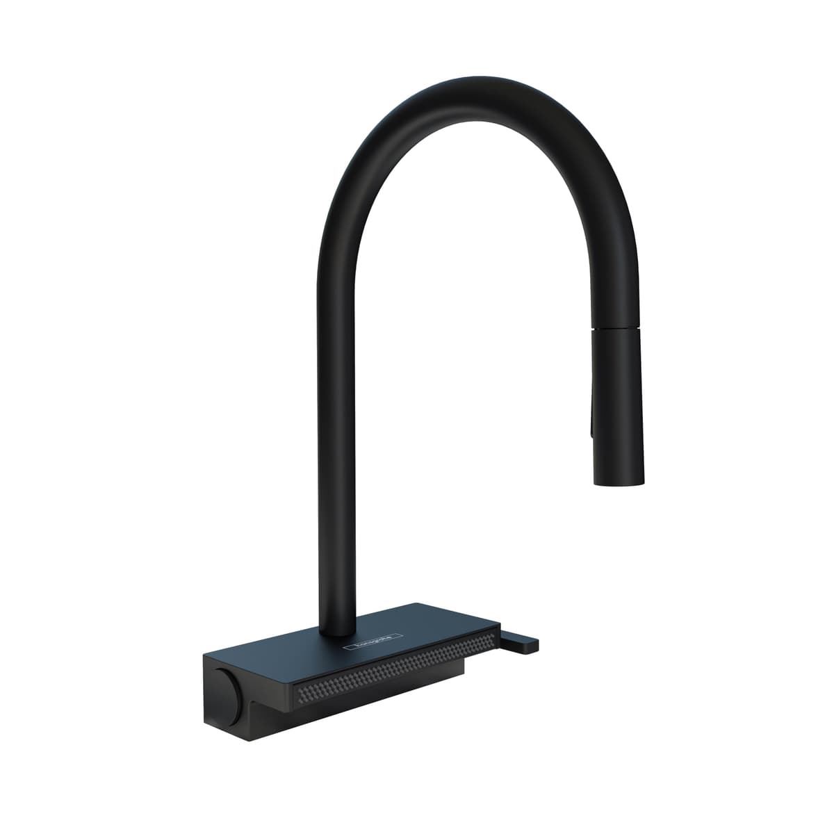 hansgrohe Aquno Select Black Grifo de Cocina Pico Alto con Duchador Extraíble, Matte Black 73837671