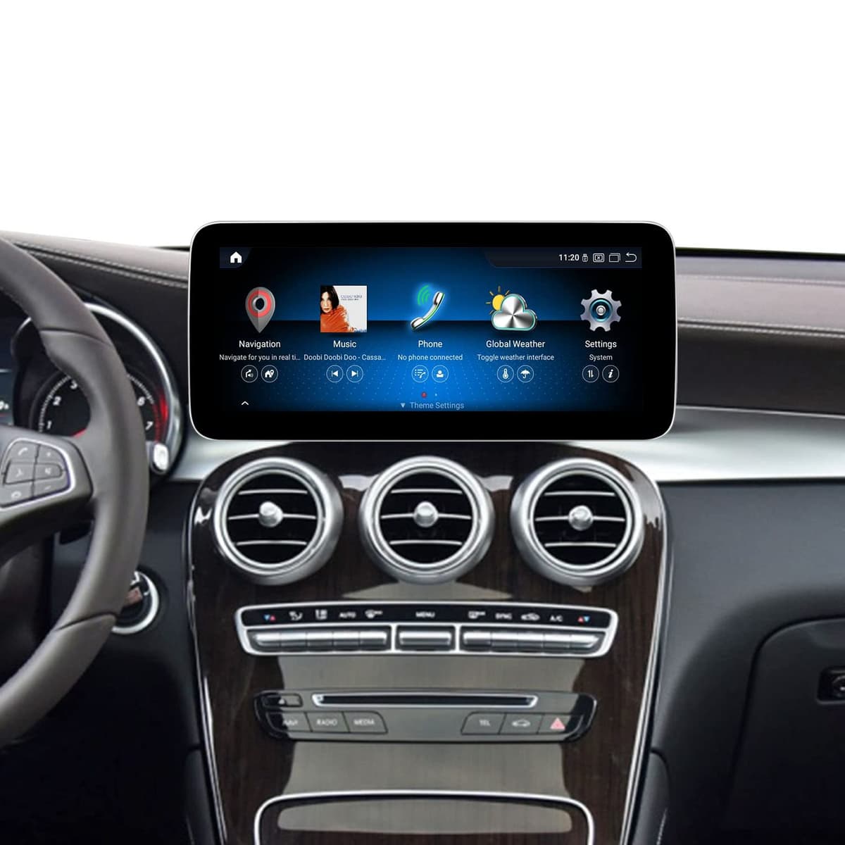 KOASON Pantalla 12.3" Android 8GB+128GB para Mercedes Benz W205 (2014-2018) NTG5, GPS, CarPlay KS-H908Q