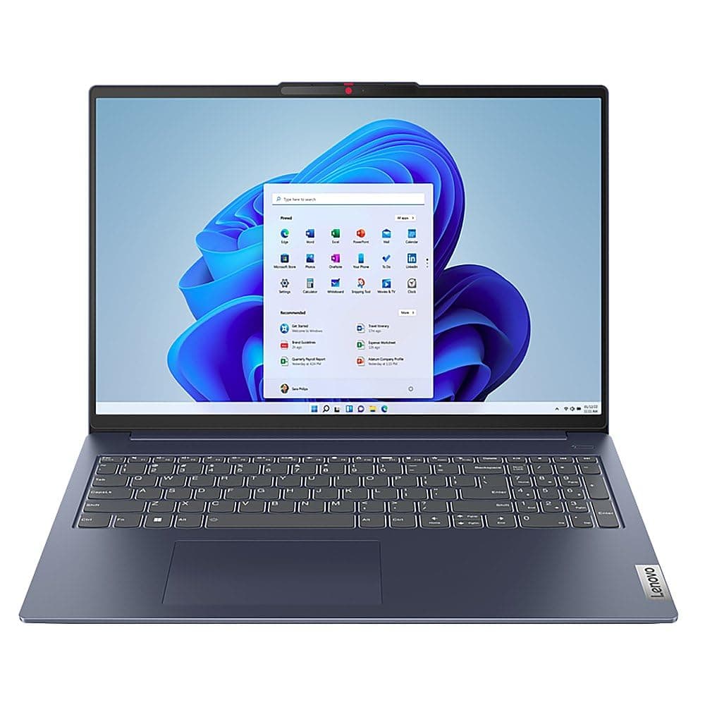 Lenovo IdeaPad Slim 5i - i7-1355U 16 GB de memoria 1 TB SSD - Intel Iris Xe Graphics - 16" WUXGA FHD IPS antirreflejo táctil - Lector de huellas - WiFi 6 y BT 5.1 - Teclado retroiluminado - Windows 11 - Azul Abyss 82XF001UUS