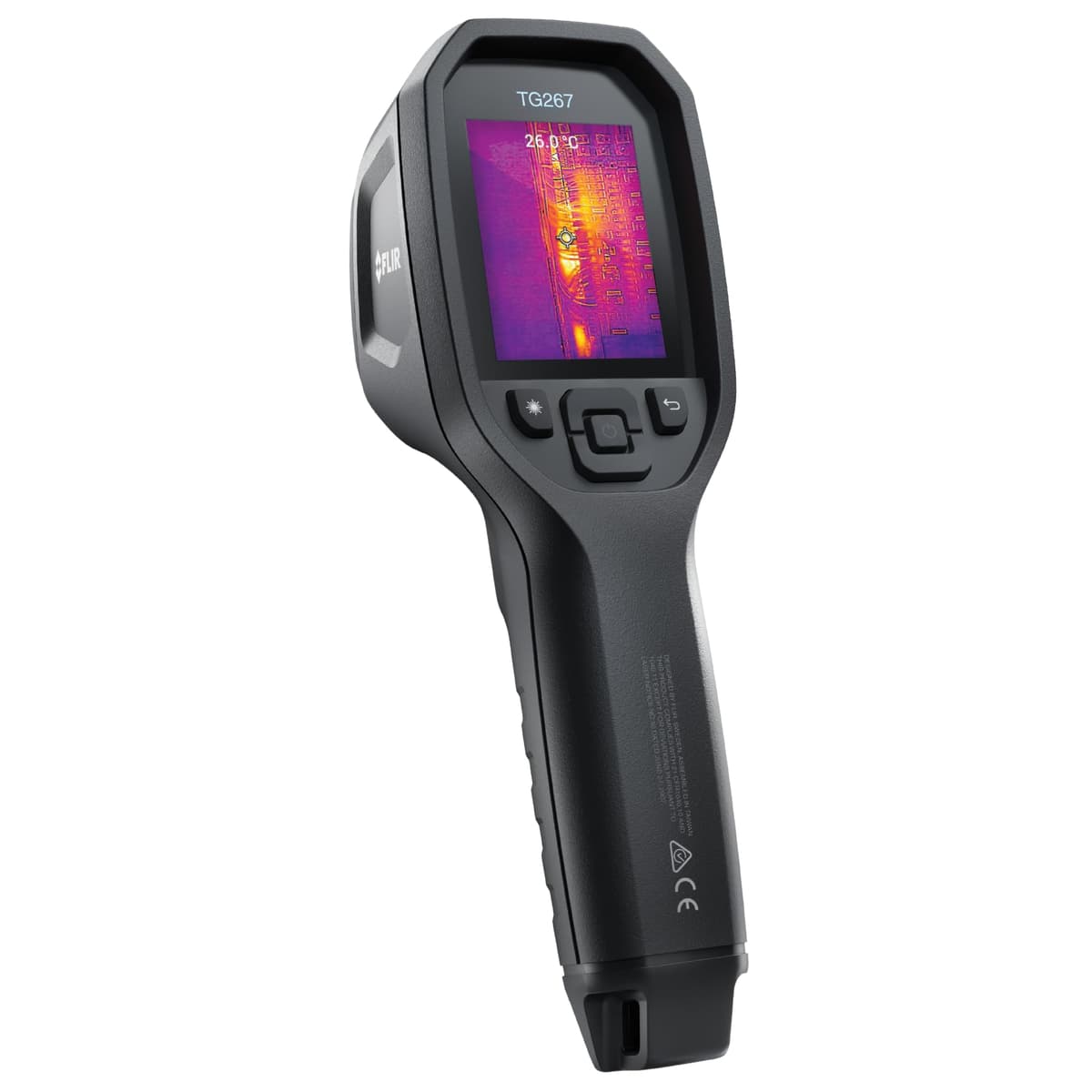 FLIR TG267 Cámara termográfica con láser Bullseye para inspección comercial HVAC y eléctrica