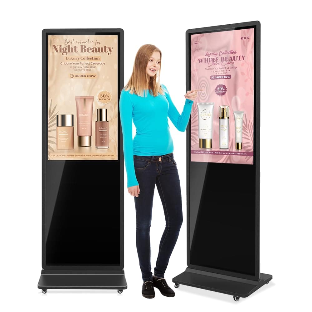 QIXZOCV MWE 43" 4K Touchscreen Kiosk Interactivo con Android, WiFi y Reproductor Automático MWE-CS43BCT401
