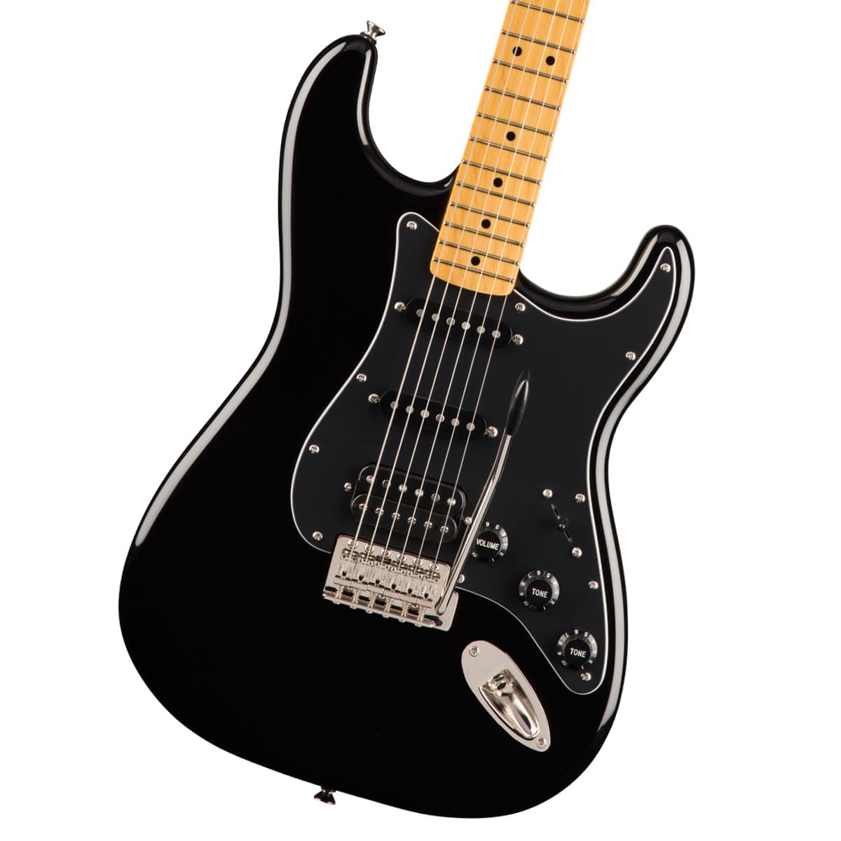 Fender Guitarra Eléctrica Squier Classic Vibe Stratocaster 70s, con Garantía de 2 Años, Negra, Diapasón de Arce 0374023506