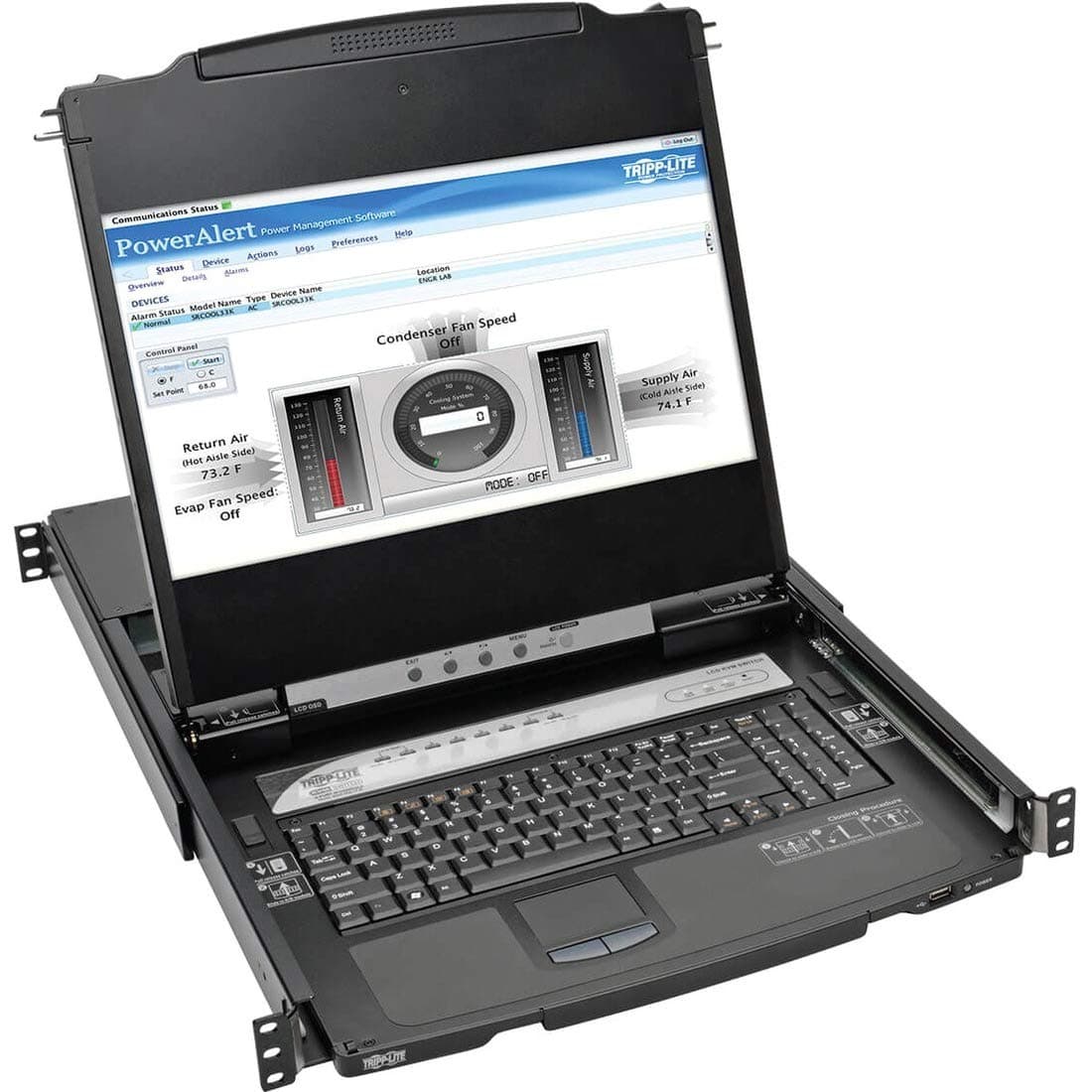 Tripp Lite NetDirector 8-Port Rackmount Console HDMI KVM Switch 17-inch (B030-008-17-IP)