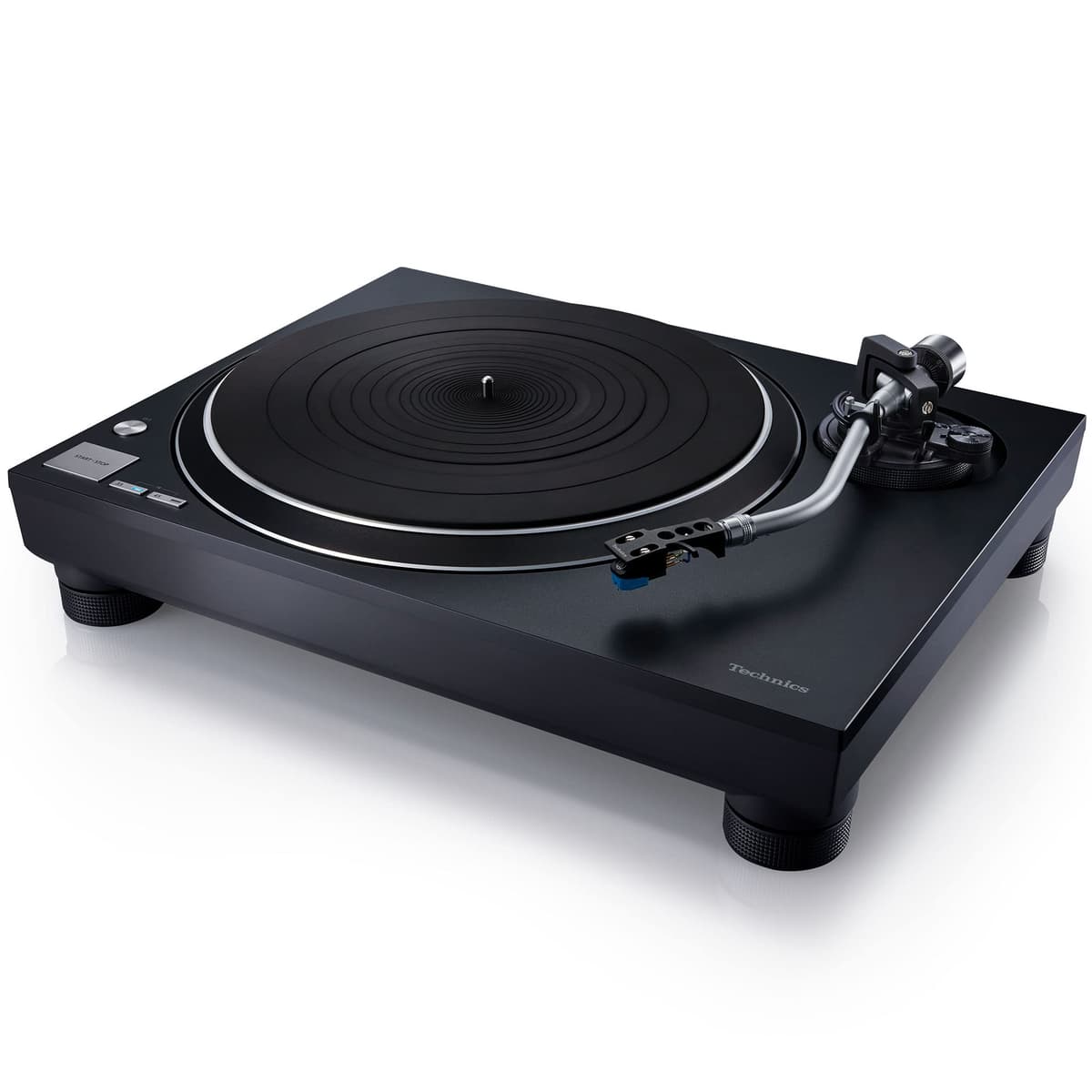 Technics SL-100C Reproductor de vinilo premium con motor directo sin núcleo y tonearm S en S, AT-VM95C incluido, negro SL-100C-K