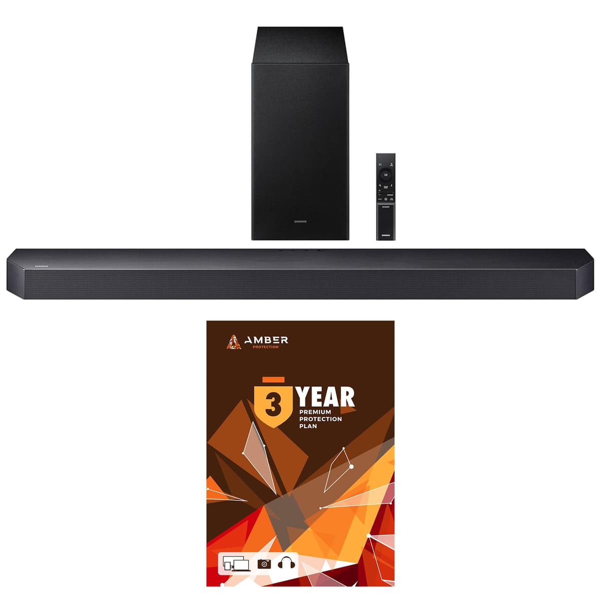 Samsung HW-Q600F Soundbar Q Series 3.1.2Ch con Subwoofer + Plan Amber 3 Años (2025) BNDL_HWQ600F-WRTY3-AMBER-SC