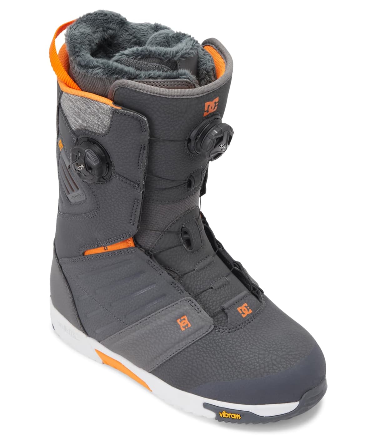 DC Shoes Judge BOA Botas de Snowboard Hombre con Doble BOA, Grey/Grey/Orange 10.5 ADYO100075-XSSN