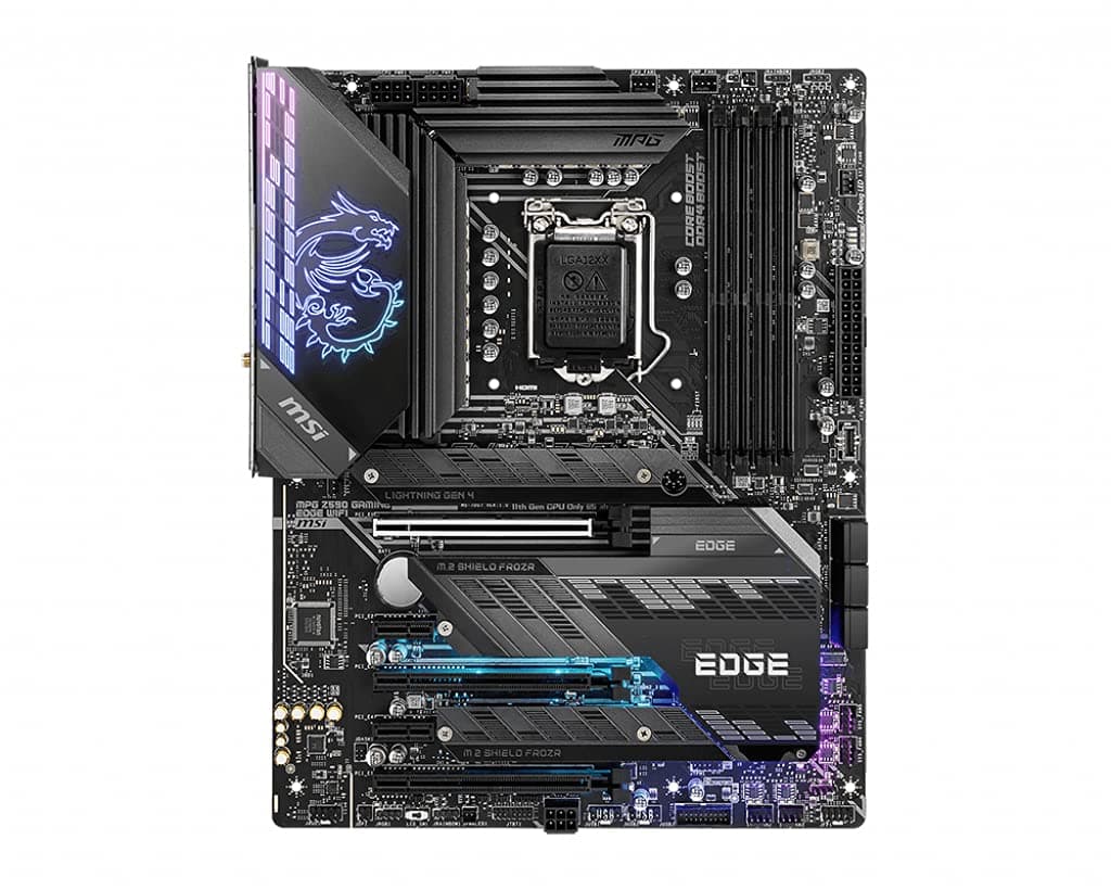 MSI MPG Z590 Gaming Edge Placa madre Intel Z590 LGA 1200 ATX DDR4-SDRAM MPG Z590 GAMING EDGE WIFI