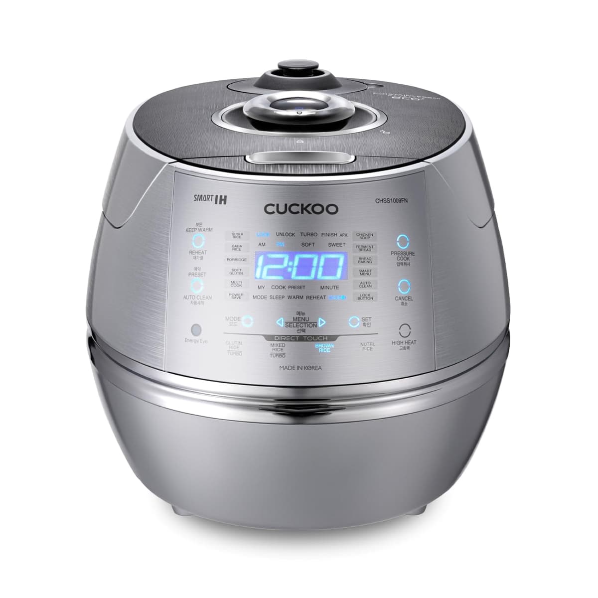 CUCKOO CRP-CHSS1009FN Arrocera de alta presión 10 tazas (20 cocidas), con inducción y 17 modos