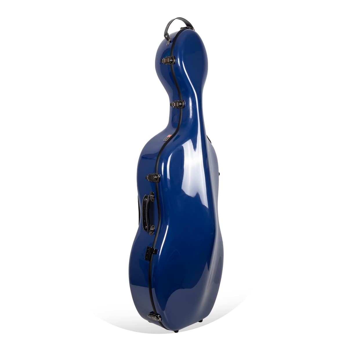 Crossrock Fiberglass Cello Case with Wheels CRF2020CEFNVBL - Navy Blue
