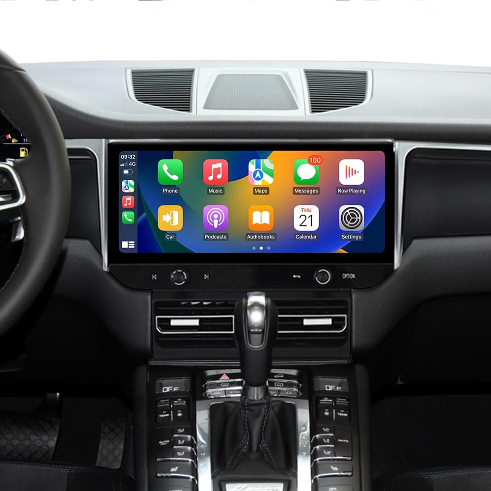 VIKNAN Radio Android 12 - Pantalla 12.3" 8GB RAM + 128GB ROM para Porsche Macan 2013-2017 8GB+128GB
