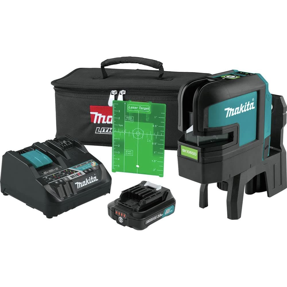 Makita SK106GDNAX 12V CXT Láser Cruz/4-Puntos Verde