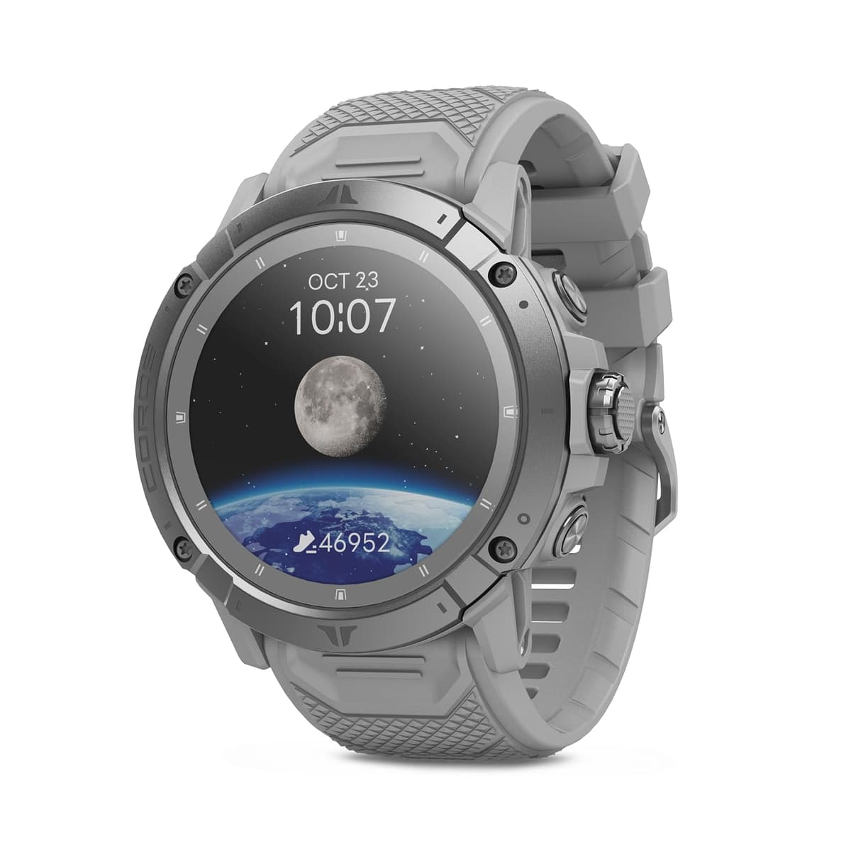 COROS VERTIX 2S Reloj GPS de Aventura, 40 Días de Batería, Navegación GPS con Mapas Offline Globales, Planificador de Rutas, Monitor de Frecuencia Cardíaca, Escalada en Roca, Esquí, Correr, Ciclismo - Plata Lunar B19S