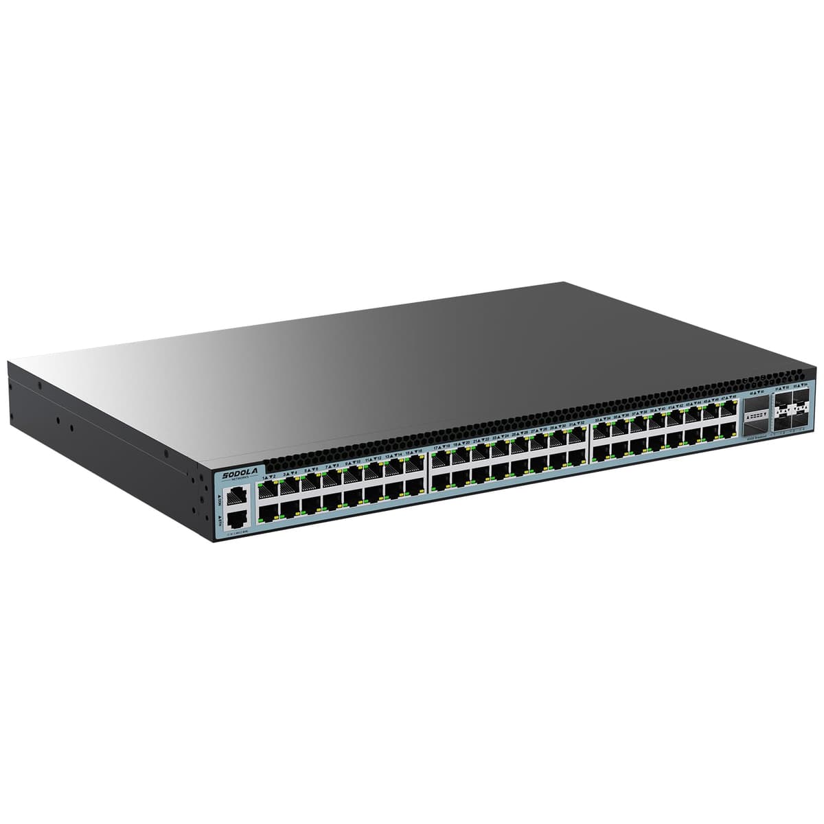 SODOLA Switch gestionado L3 48 puertos 2.5GbE con 4x25G SFP28 y 2x40G QSFP+ 48X2.5G+4X25G SFP+2X40G QSFP(Managed)