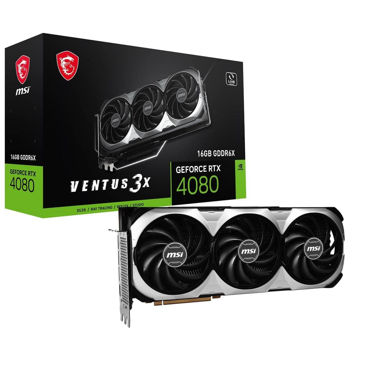 MSI GeForce RTX 4080 16GB Ventus 3X (G408016V3X)