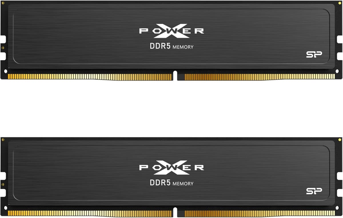 Silicon Power DDR5 32GB (2x16GB) Value Gaming 6000MT/s (PC5-48000) 288 pines CL36 1.35V UDIMM Módulo de Memoria RAM de Escritorio SU032GXLWU60FFDJEC