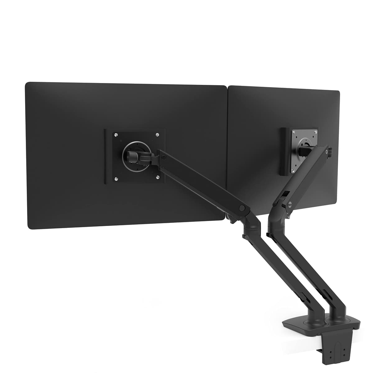 Ergotron - Brazo doble para monitores MXV, soporte de escritorio VESA - para 2 monitores de hasta 24 pulgadas, 3.2 a 9 kg cada uno - Negro mate 45-496-224