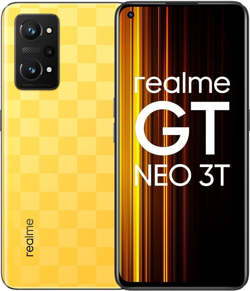 realme GT Neo 3T 128GB 6GB RAM 5G Dash Yellow (Versión Internacional) RMX3371