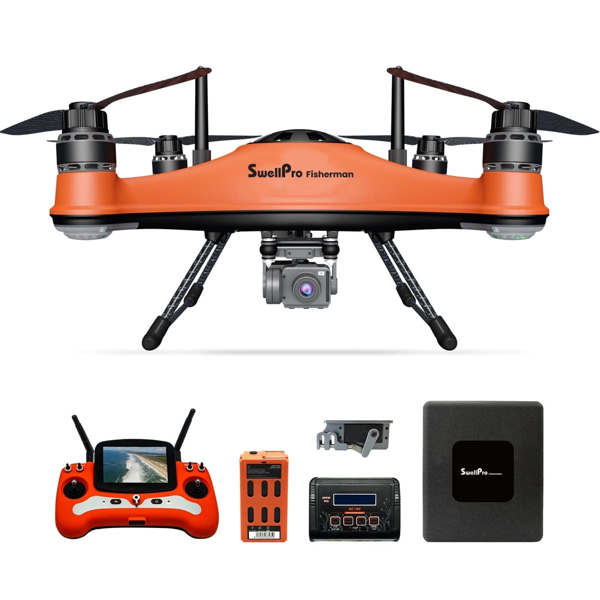 SwellPro Fisherman FD3 Drone de pesca - 4K, 4.4 lb de carga útil, Alcance 1.3 km, IP67 A01040001