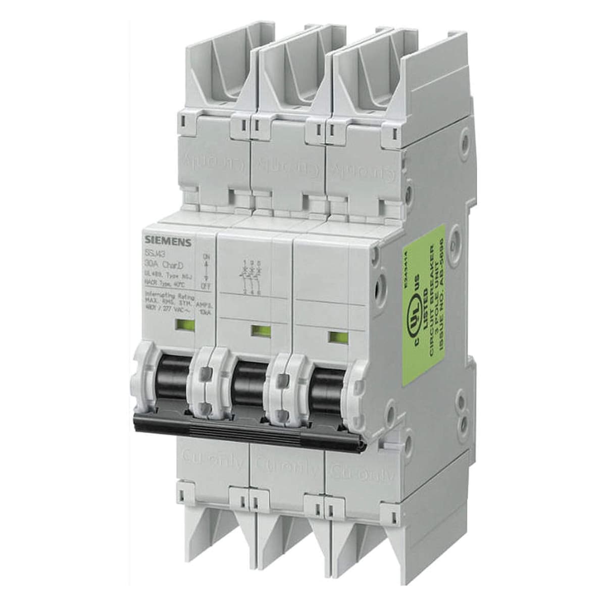 Interruptor automático Siemens 5SJ4330-7HG42, 30 A, 3 polos, curva C